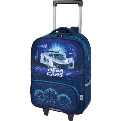 3664447122434-Sac à dos à roulettes Mégacars - 1 compartiment - 2 modèles disponibles - Oberthur--8