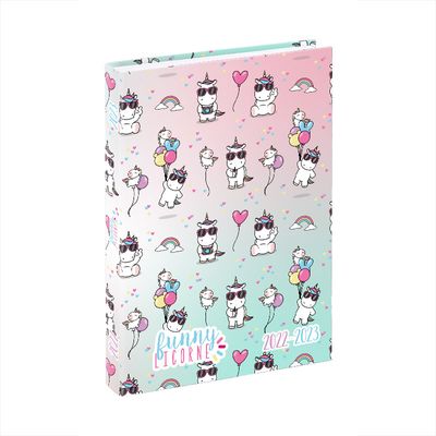 3135257458094-Agenda Licorne - 1 jour par page - 12 x 17 cm - 2 modèles disponibles - Viquel--2