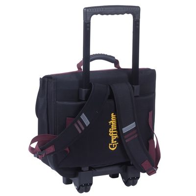 3661507524610-Cartable à roulettes Harry Potter Gryffondor - 38 cm - 2 compartiments - noir - Kid'Abord--1