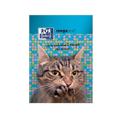 3147280096372-Cahier de textes Oxford Funny Pets - 15 x 21 cm - chat - Hamelin--0