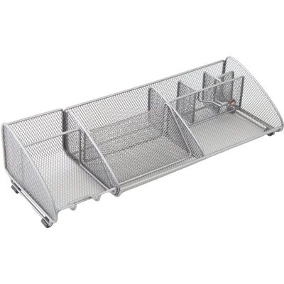3129710015658- ALBA MESHBOARD M - Organisateur de bureau - maillon en acier - gris métal--1