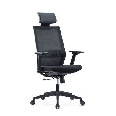 3700339918508-Fauteuil de bureau MAXIM - accoudoirs réglables - Appuie tête - noir--2