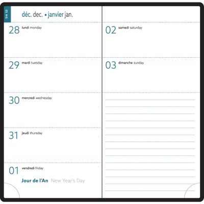 3660942078023-Agenda de poche Mini Labo - 1 semaine sur 2 pages - 9 x 17,5 cm - bleu - Exacompta--2