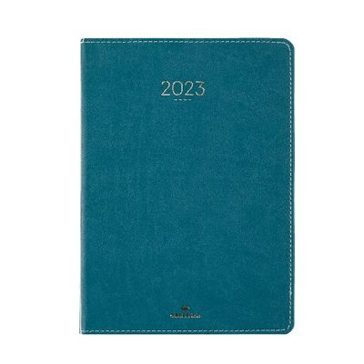 3664447132013-Agenda Eton - 1 semaine sur 2 pages - 22 x 28 cm - vert - Oberthur--0