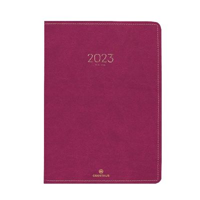 3664447132020-Agenda Eton - 1 semaine sur 2 pages - 22 x 28 cm - prune - Oberthur--0