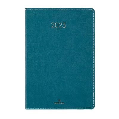 3664447128245-Agenda Eton - 1 semaine sur 2 pages - 17 x 24,5 cm - vert - Oberthur--0