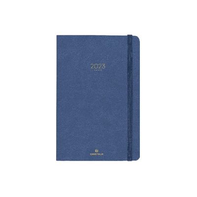 3664447128276-Agenda Eton - 1 semaine sur 2 pages - 13,4 x 21 cm - bleu - Oberthur--0