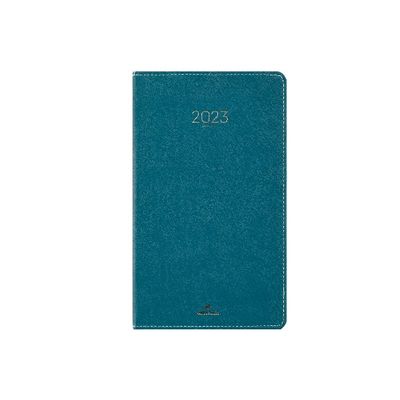 3664447128320-Agenda de poche Eton - 1 semaine sur 2 pages - 9,5 x 17,5 cm - vert - Oberthur--0