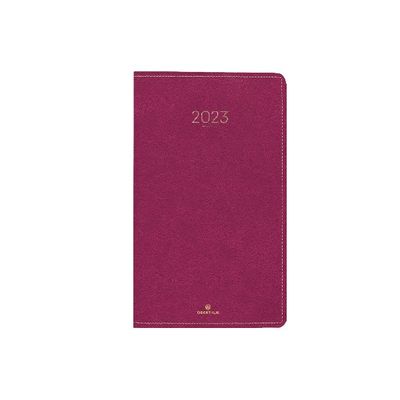 3664447128337-Agenda de poche Eton - 1 semaine sur 2 pages - 9,5 x 17,5 cm - prune - Oberthur--0