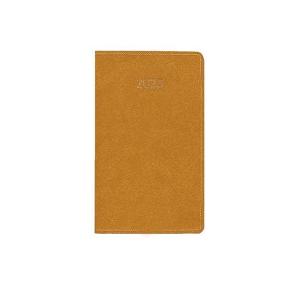 3664447128344-Agenda de poche Eton - 1 semaine sur 2 pages - 9,5 x 17,5 cm - ocre - Oberthur--0