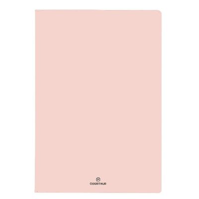3664447133164-Agenda spiralé Perle - 1 semaine sur 2 pages - 17 x 24,5 cm - blush - Oberthur--0