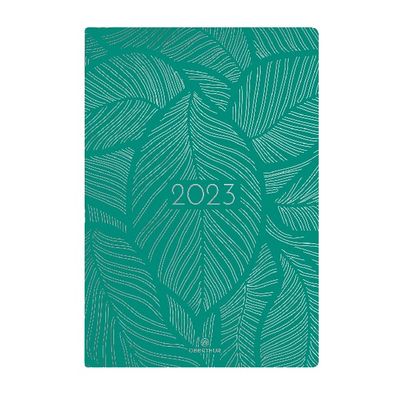 3664447131450-Agenda Astoria - 1 semaine sur 2 pages - 17 x 24,5 cm - feuillage - Oberthur--0
