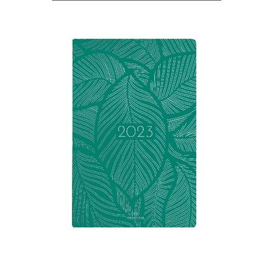 3664447131542-Agenda Astoria - 1 semaine sur 2 pages - 10 x 15 cm - feuillage - Oberthur--0