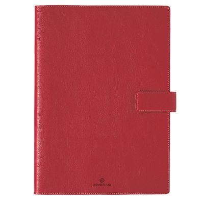 3664447133683-Agenda Milano - 1 semaine sur 2 pages - 22 x 30,7 cm - rouge - Oberthur--0
