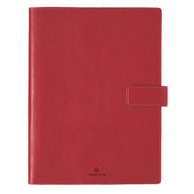 3664447133775-Agenda Milano - 1 semaine sur 2 pages - 22 x 28 cm - rouge - Oberthur--0