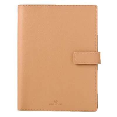 3664447133799-Agenda Milano - 1 semaine sur 2 pages - 22 x 28 cm - camel - Oberthur--0