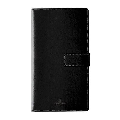 3664447135595-Agenda de poche Milano - 1 semaine sur 1 page et 1 page de note - 9,5 x 17,5 cm - noir - Oberthur--0