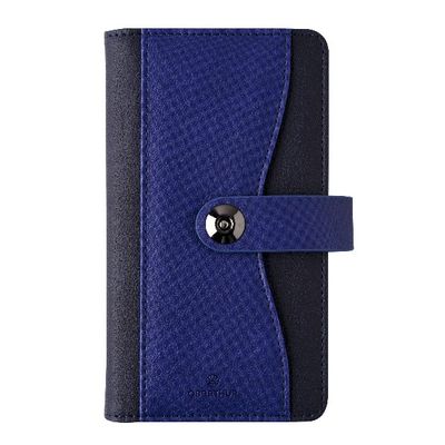 3664447127057-Agenda de poche spiralé Davos - 1 semaine sur 2 pages - 9,5 x 17,5 cm - bleu - Oberthur--0
