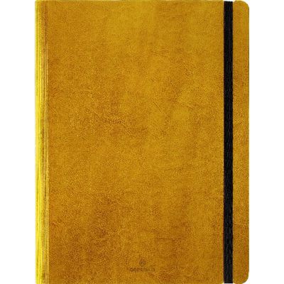 3664447133461-Agenda spiralé Medicis - 1 semaine sur 2 pages - A4 - moutarde - Oberthur--0