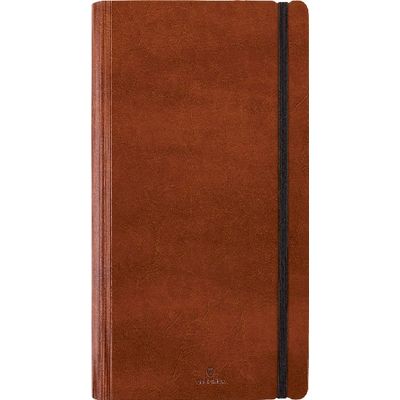 3664447129853-Agenda de poche Medicis - 1 semaine sur 2 pages - 9,5 x 17,5 cm - marron - Oberthur--0