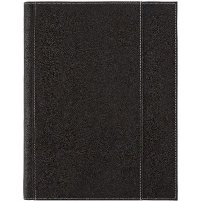 3664447131603-Agenda spiralé Burgos - 1 semaine sur 2 pages - 22 x 28 cm - noir - Oberthur--0