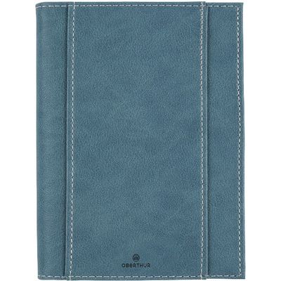 3664447131610-Agenda spiralé Burgos - 1 semaine sur 2 pages - 22 x 28 cm - bleu - Oberthur--0