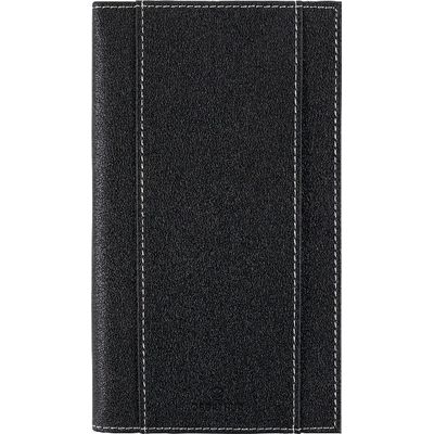 3664447131665-Agenda de poche spiralé Burgos - 1 semaine sur 2 pages - 9,5 x 17,5 cm - noir - Oberthur--0