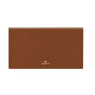3664447133096-Agenda de poche à l'italienne Odessa - 1 semaine sur 2 pages - 9,5 x 17,5 cm - marron - Oberthur--0