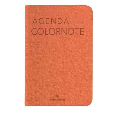 3664447133362-Agenda Colornote - 1 semaine sur 2 pages - 10 x 15 cm - corail - Oberthur--0