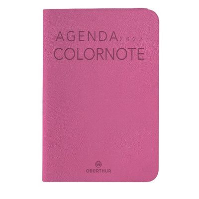 3664447133393-Agenda Colornote - 1 semaine sur 2 pages - 10 x 15 cm - fuchsia - Oberthur--0