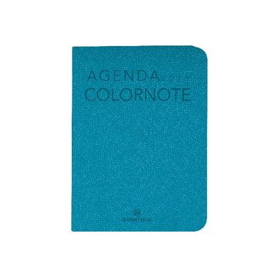 3664447133430-Agenda Colornote - 1 semaine sur 2 pages - 7,5 x 10,5 cm - turquoise - Oberthur--0