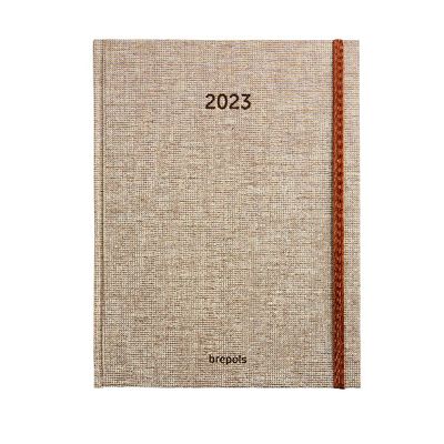 5412303377003-Agenda Barista - 1 semaine sur 2 pages - 17 x 22 cm - brun - Brepols--0