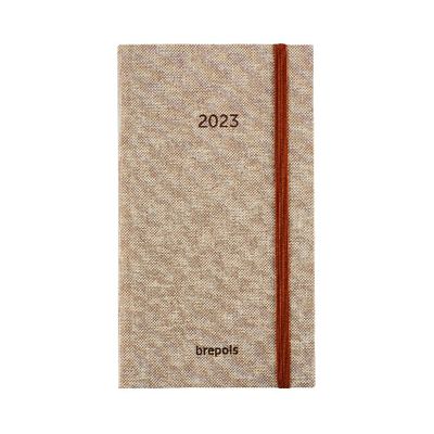 5412303377188-Agenda de poche Notavision Barista - 1 semaine sur 2 pages - 9 x 16 cm - brun - Brepols--0