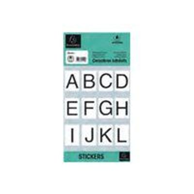 3130630673767-Exacompta - 427 Lettres adhésives A à Z - police 30 mm - vinyle - noir--0