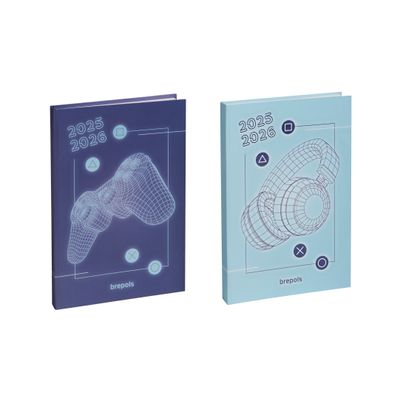 5412303377492-Agenda Gaming - 1 jour par page - 17,5 x 12 cm - 2 modèles au choix - Brepols--0