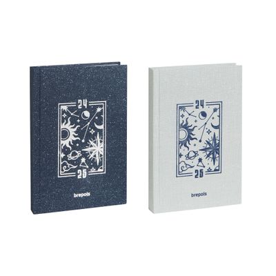 5412303377515-Agenda Magic - 1 jour par page - 12 x 17,5 cm - 2 couleurs disponibles - Brepols--0