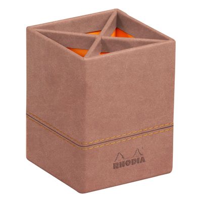 3037921945285-RHODIA Rhodiarama - Pot à crayons - bois de rose - en polyuréthane--0