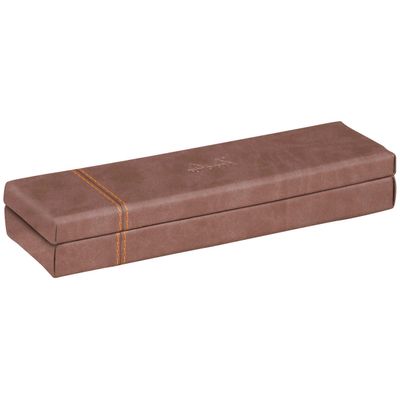 3037923188734-RHODIA Rhodiarama - Trousse plumier - chocolat - en polyuréthane--0