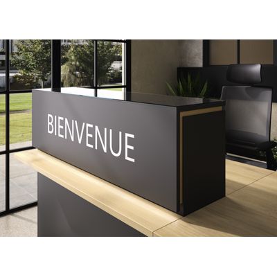 3483601171701-Banque d'accueil droite personnalisable ZOOM - L120 cm - chêne bocage--1