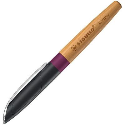 4006381590884-STABILO Grow - Stylo plume bleu - violet prune/bois de cerise--0