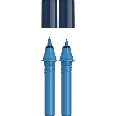 4004675158673-Schneider Paint-It 040 - pack de 2 cartouches de recharge Twin marker - 1 pointe ogive + 1 pointe pince--0