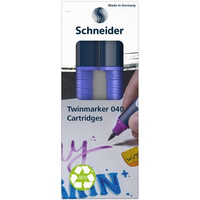 4004675158697-Schneider Paint-It 040 - pack de 2 cartouches de recharge Twin marker - 1 pointe ogive + 1 pointe pince--1