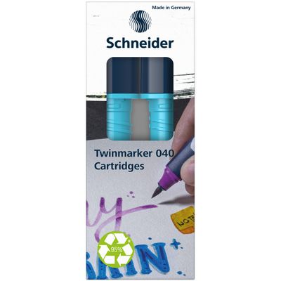 4004675158710-Schneider Paint-It 040 - pack de 2 cartouches de recharge Twin marker - 1 pointe ogive + 1 pointe pince--1