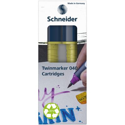 4004675158819-Schneider Paint-It 040 - pack de 2 cartouches de recharge Twin marker - 1 pointe ogive + 1 pointe pince--1