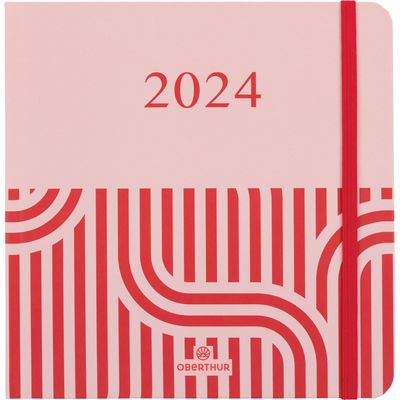3664447153544-Agenda Anahita - 1 semaine sur 2 pages - 16 x 16 cm - labyrinthe - Oberthur--0