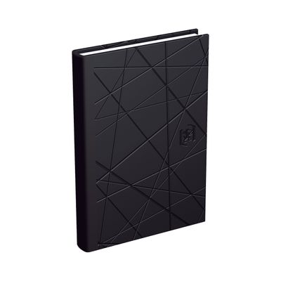 3147280261466-Agenda de poche Textura - 2 jours par page - 7,4 x 11 cm - noir - Oxford--0