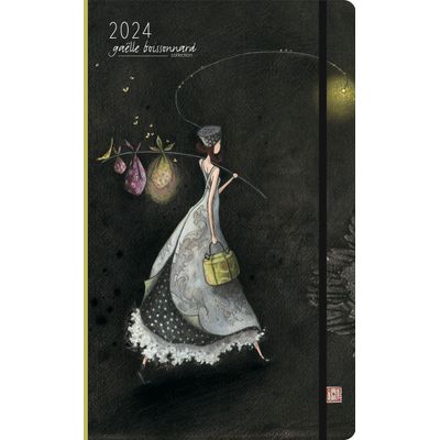 3494150149363-Agenda G. Boissonnard Elle quitte - 1 semaine sur 2 pages - 13 x 21 cm - Aquarupella--0