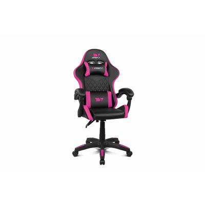 8436587974403-Fauteuil gamer Drift - accoudoirs - appui-tête intégré - noir et rose--0