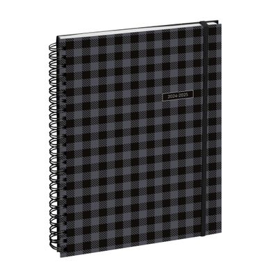 3660942084697-Agenda de bureau spiralé 16 mois Casual - 1 semaine sur 2 pages - 15 x 21 cm - gris - Exacompta--0