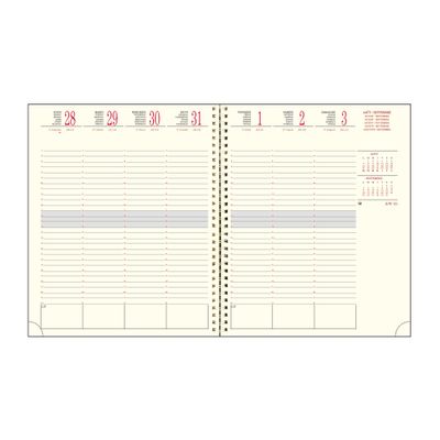 3660942084383-Agenda de bureau spiralé 16 mois Capucine - 1 semaine sur 2 pages - 18,5 x 22,5 cm - bleu - Exacompta--1